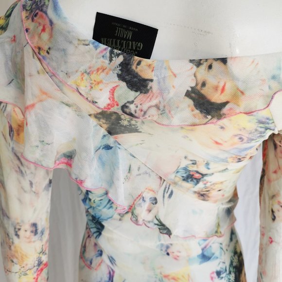 Jean Paul Gaultier Maille pink ruffle dress - Picture 11 of 14